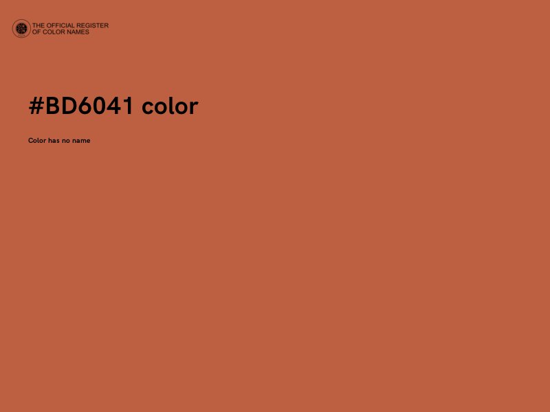 #BD6041 color image