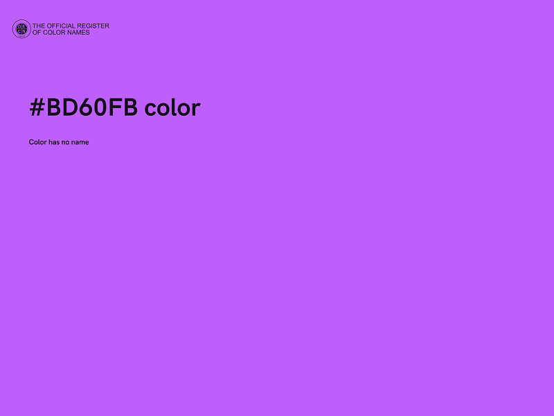 #BD60FB color image