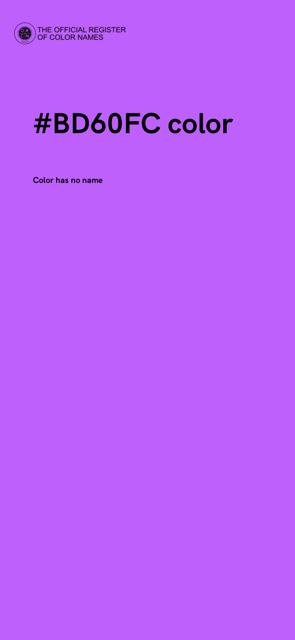 #BD60FC color image