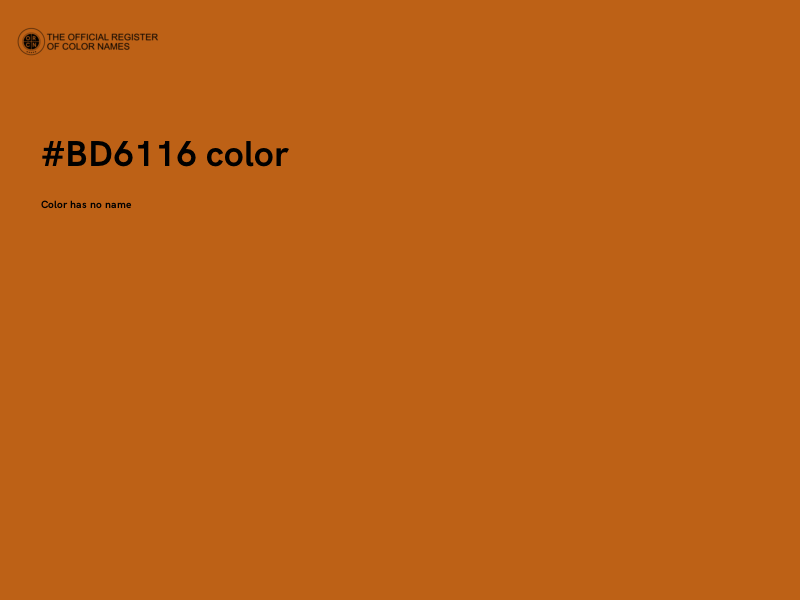 #BD6116 color image