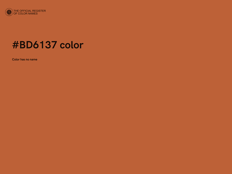 #BD6137 color image