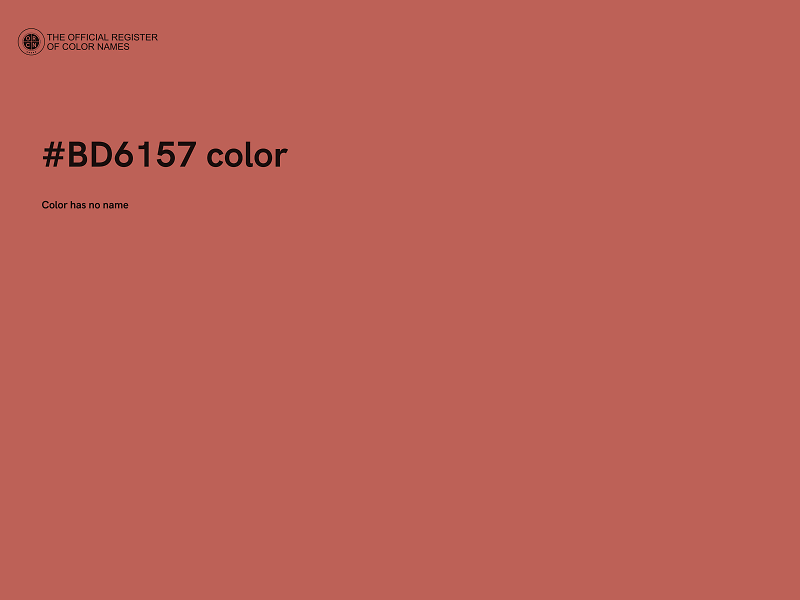 #BD6157 color image