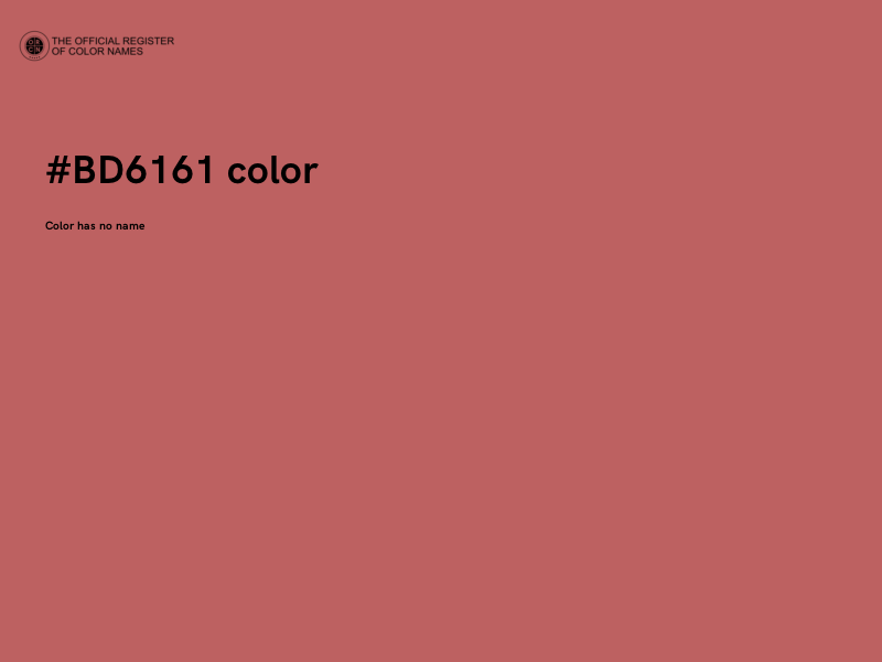 #BD6161 color image