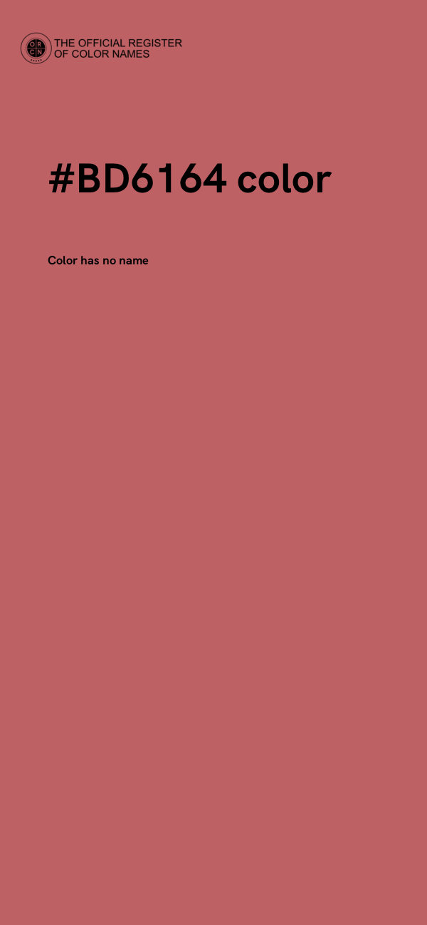 #BD6164 color image