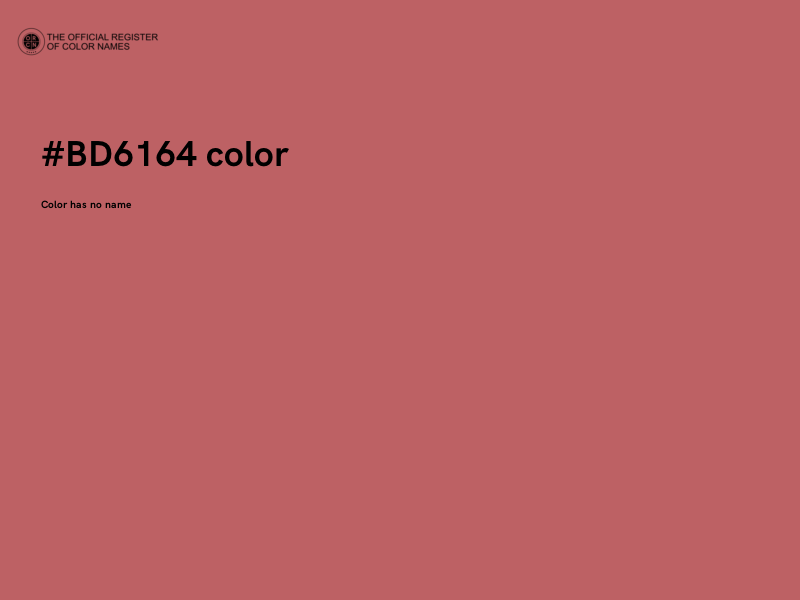 #BD6164 color image