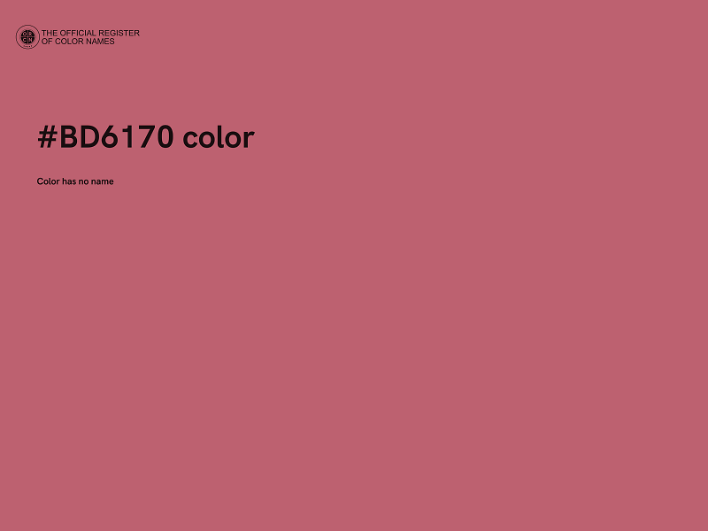 #BD6170 color image