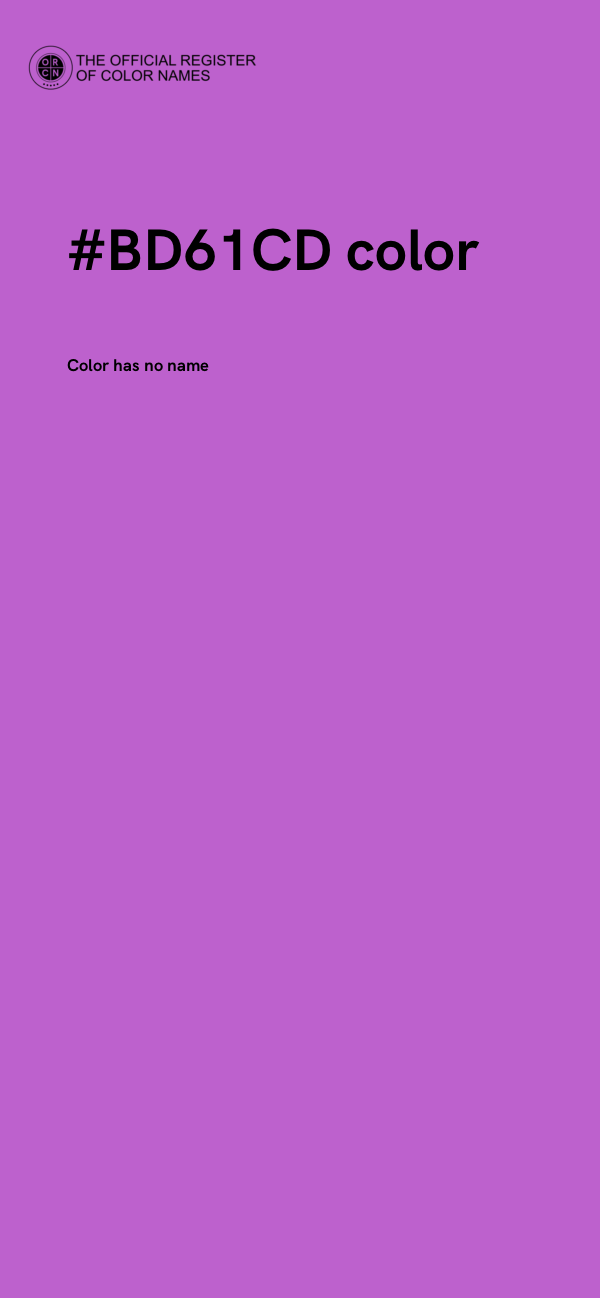 #BD61CD color image