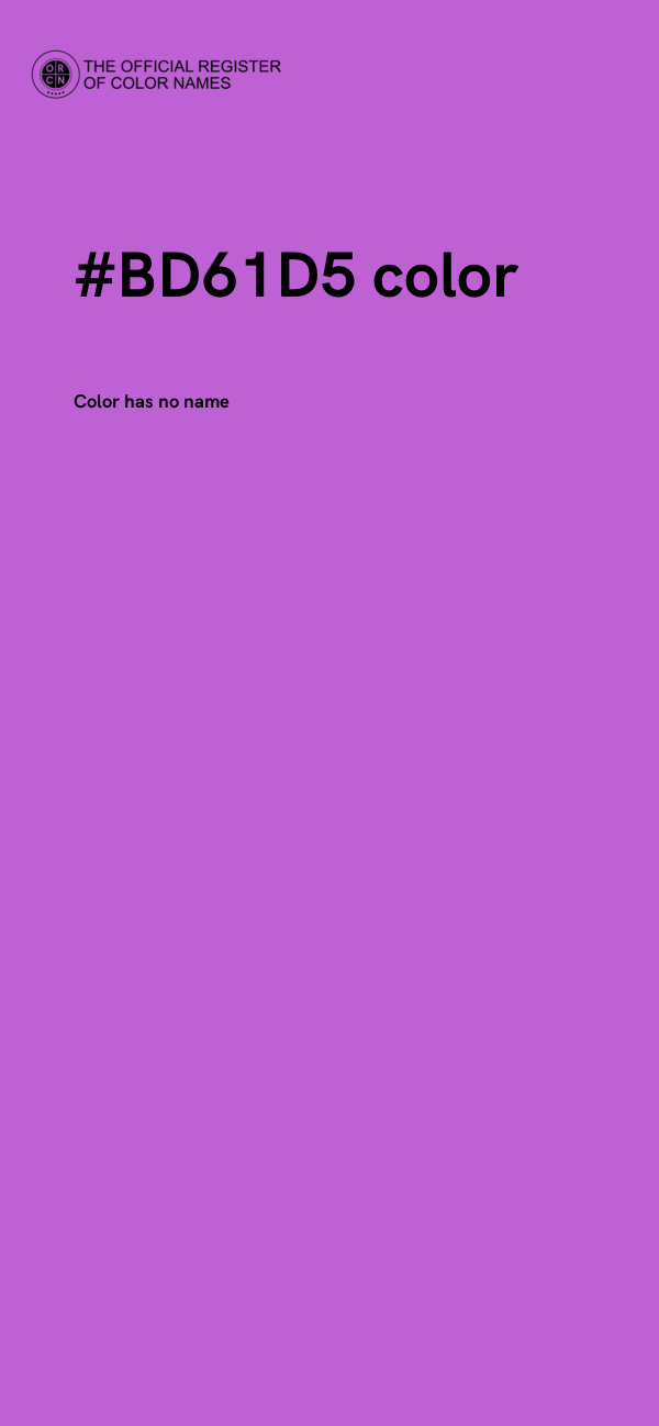 #BD61D5 color image