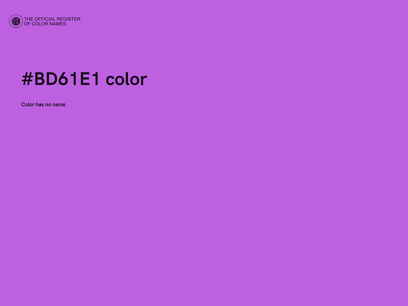 #BD61E1 color image