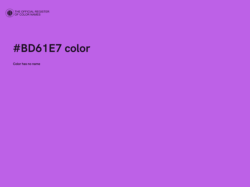 #BD61E7 color image