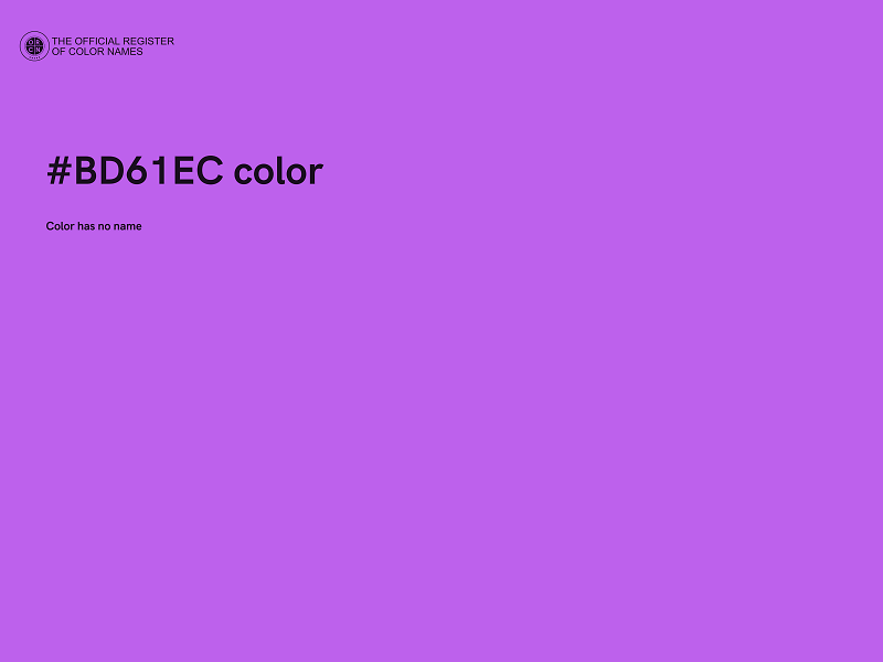 #BD61EC color image