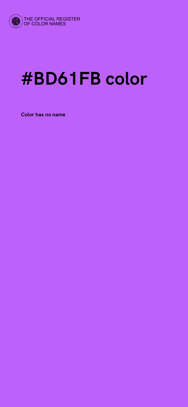 #BD61FB color image