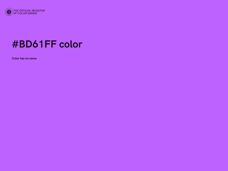 #BD61FF color image