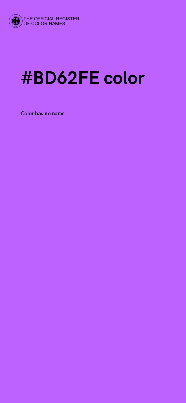 #BD62FE color image