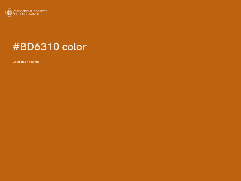 #BD6310 color image