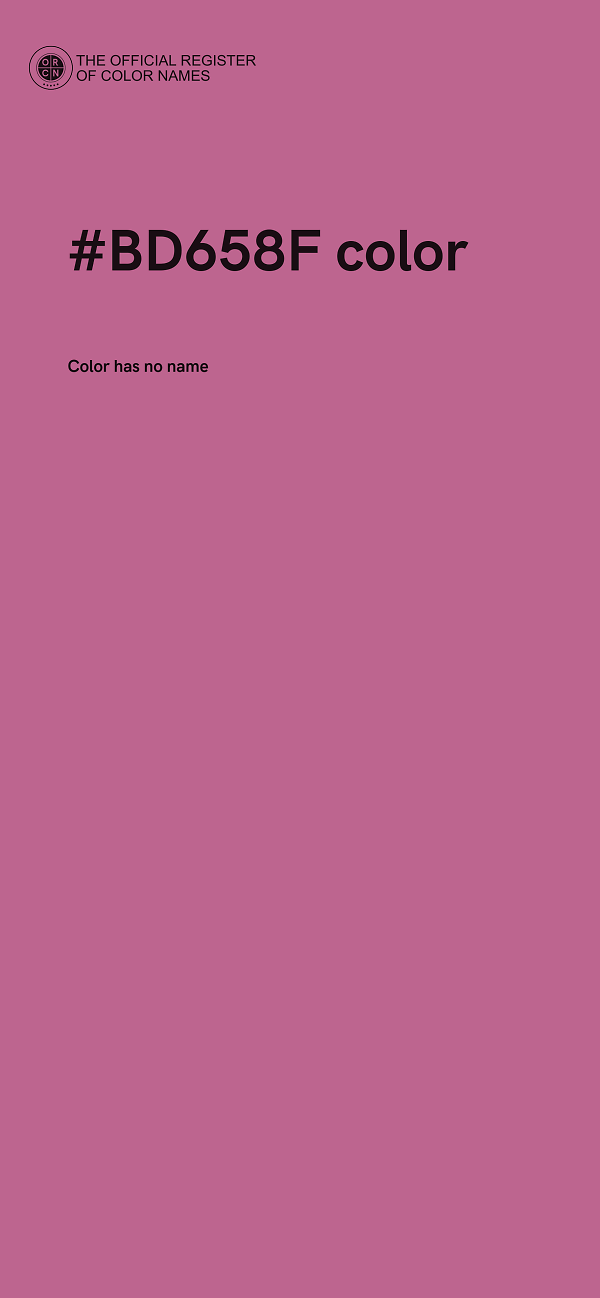 #BD658F color image