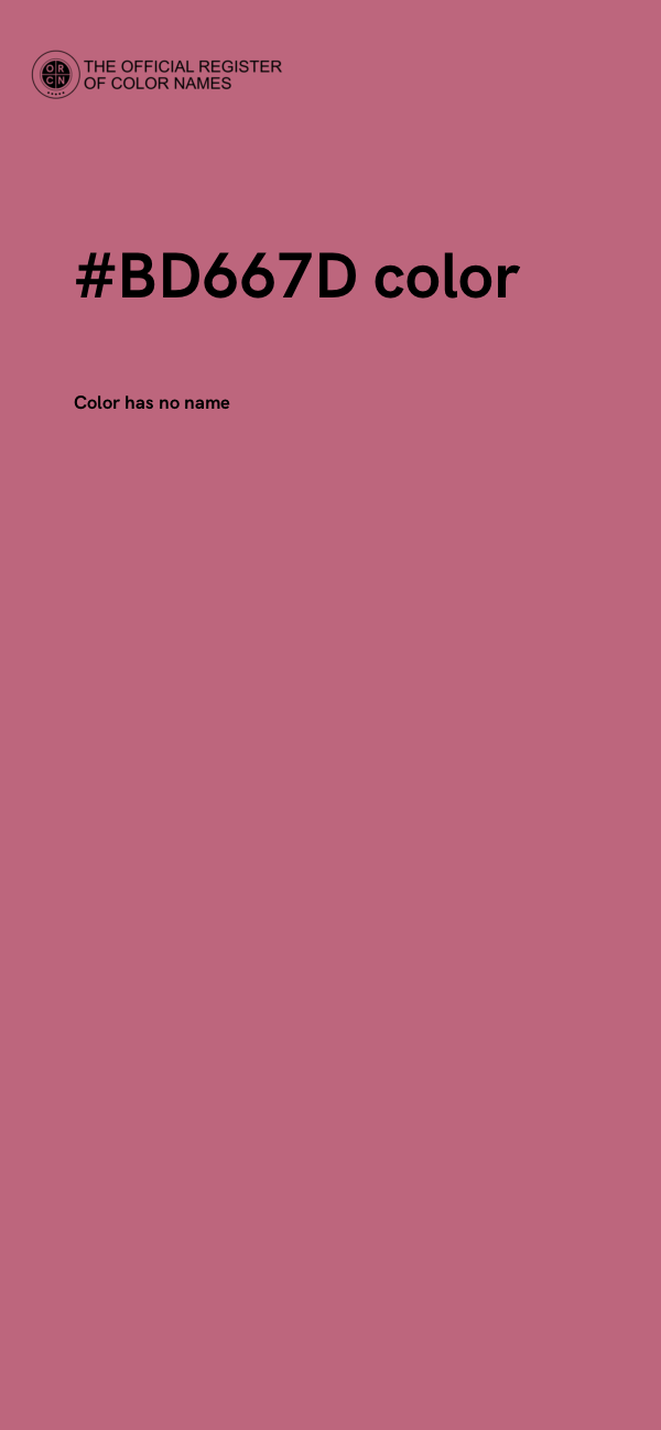 #BD667D color image