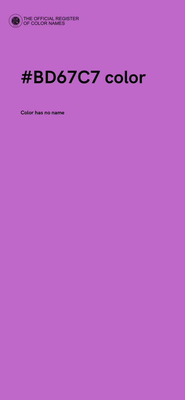 #BD67C7 color image