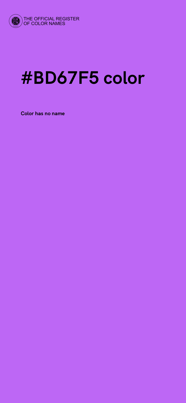 #BD67F5 color image