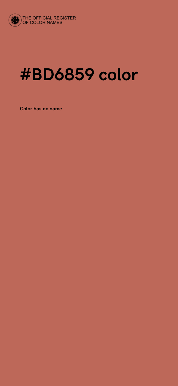 #BD6859 color image