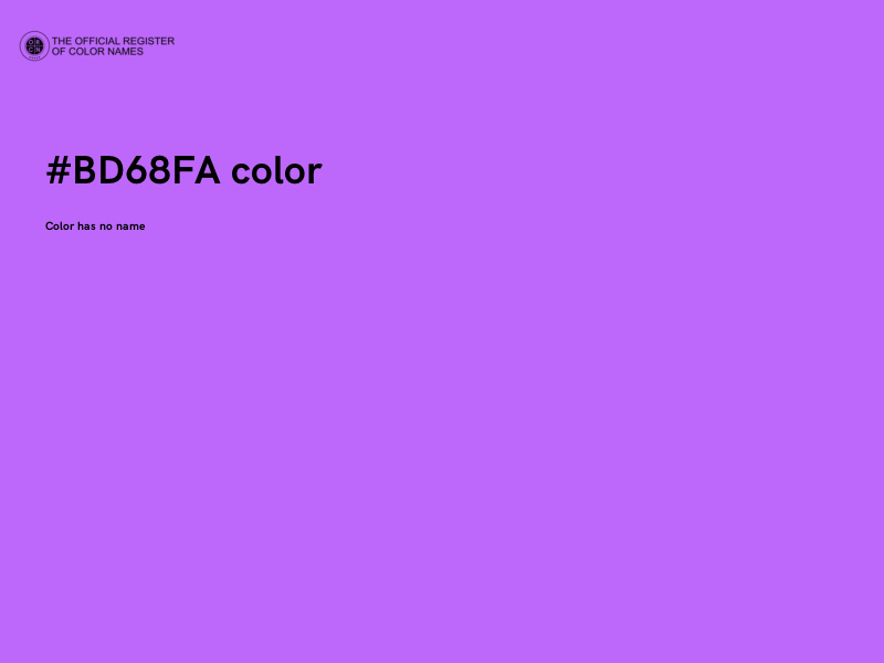 #BD68FA color image