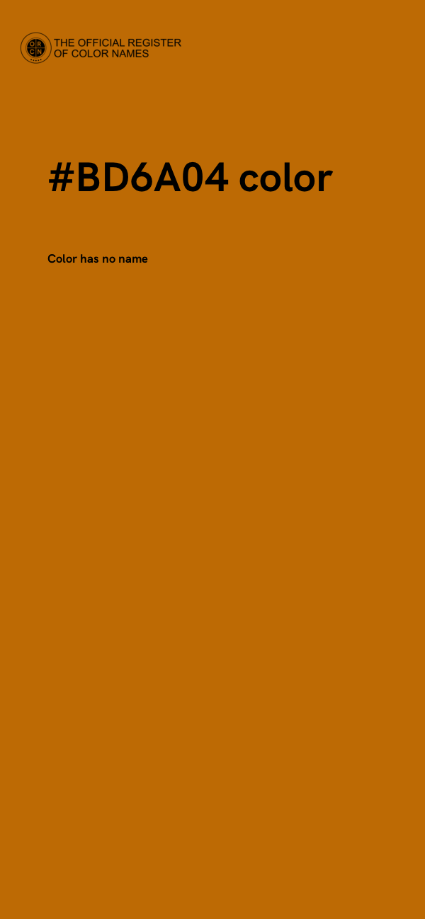 #BD6A04 color image