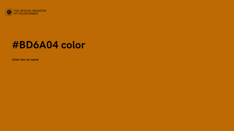 #BD6A04 color image