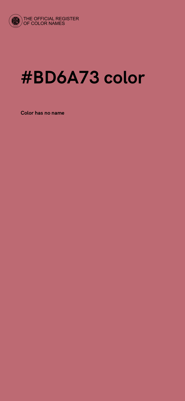 #BD6A73 color image