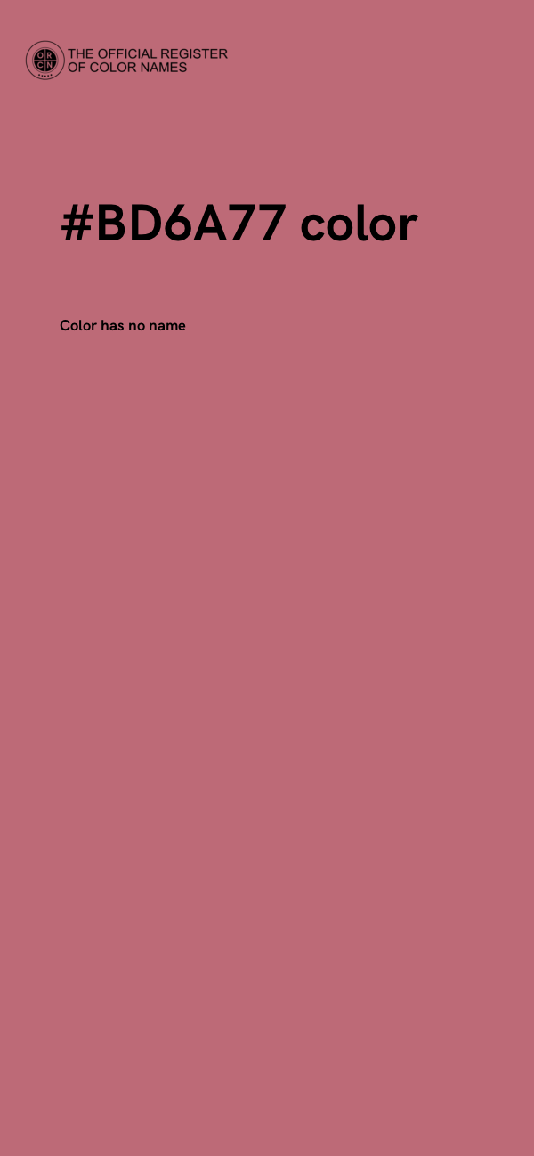 #BD6A77 color image