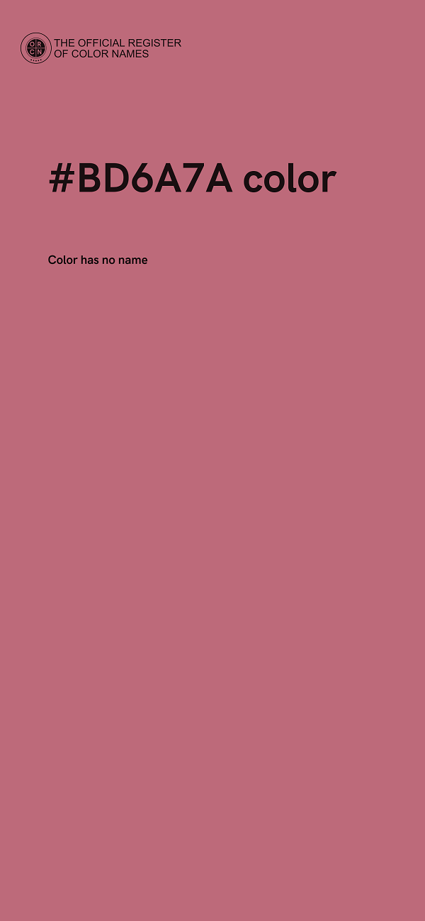 #BD6A7A color image