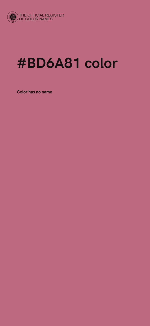 #BD6A81 color image