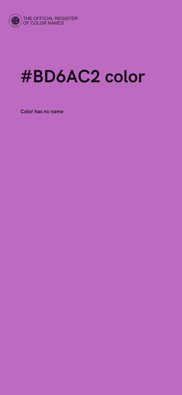 #BD6AC2 color image