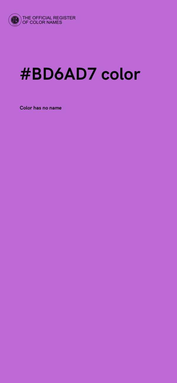 #BD6AD7 color image