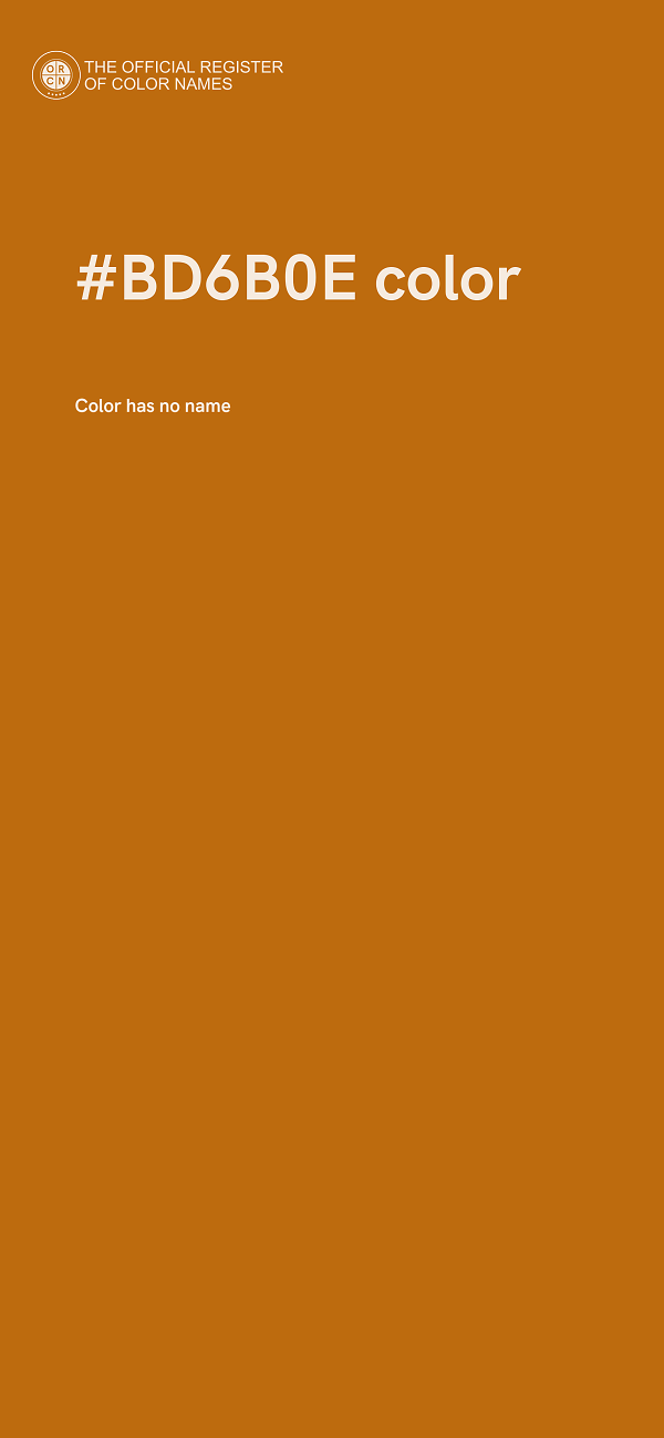 #BD6B0E color image