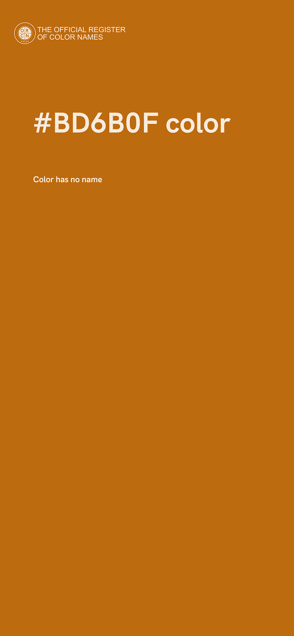 #BD6B0F color image