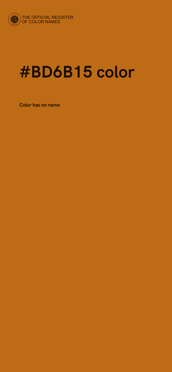 #BD6B15 color image