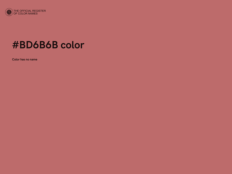 #BD6B6B color image