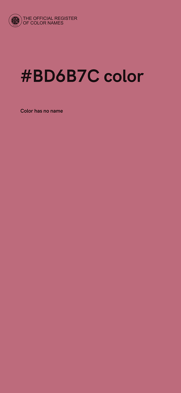 #BD6B7C color image