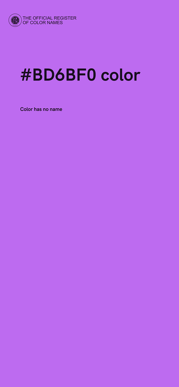 #BD6BF0 color image