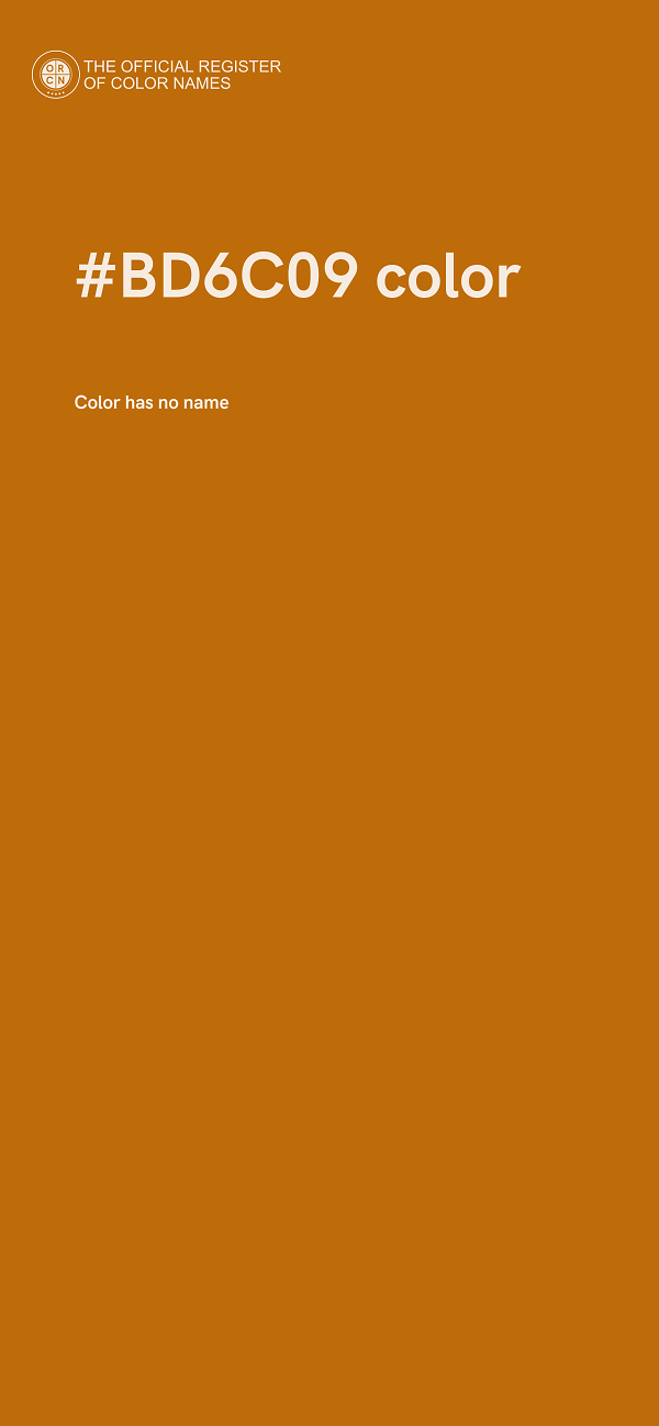#BD6C09 color image