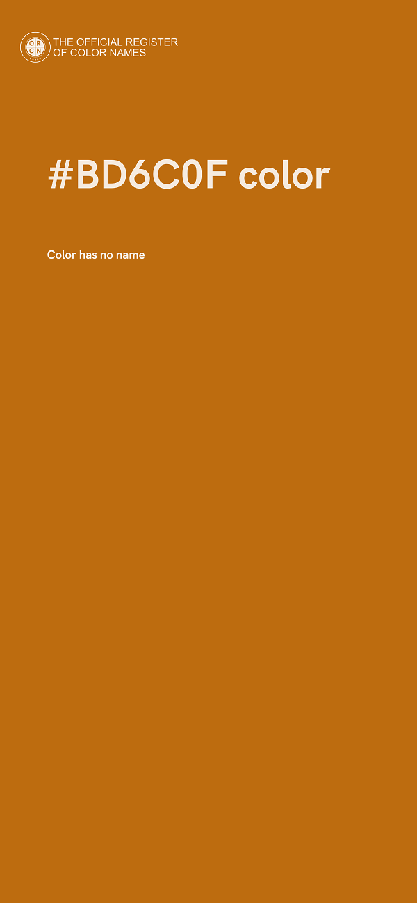 #BD6C0F color image