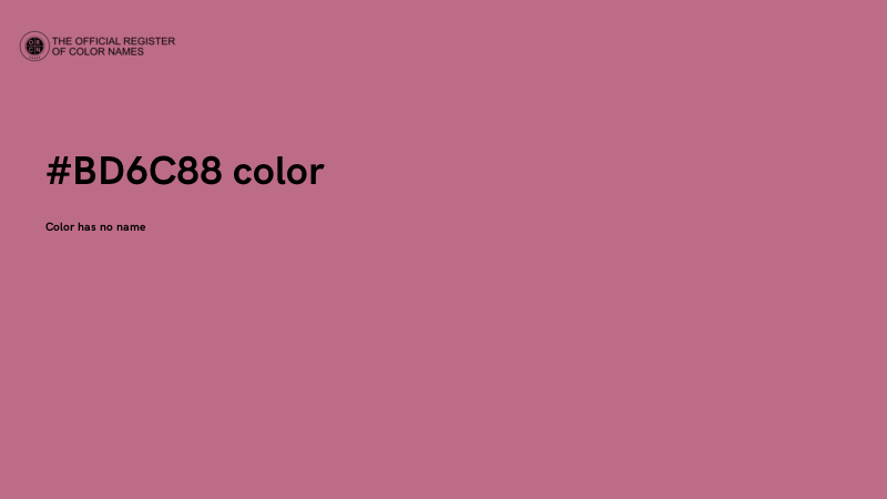 #BD6C88 color image