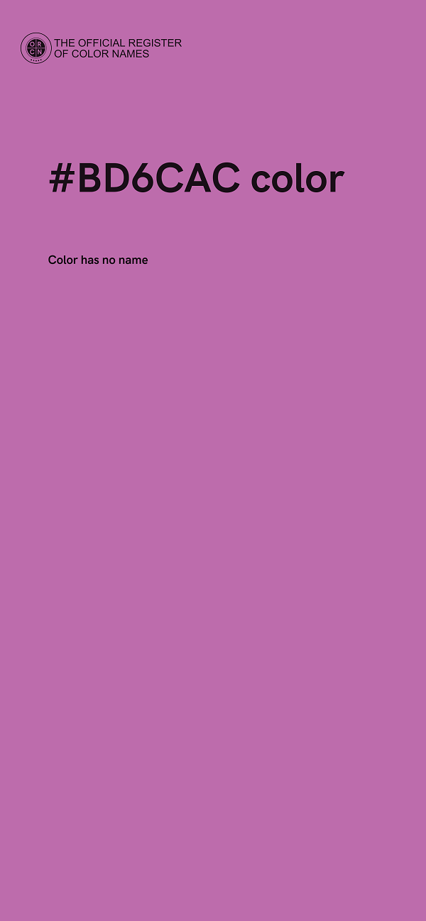 #BD6CAC color image