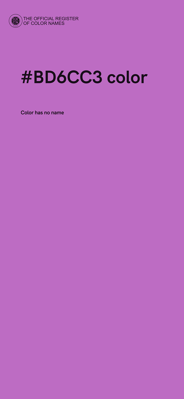 #BD6CC3 color image
