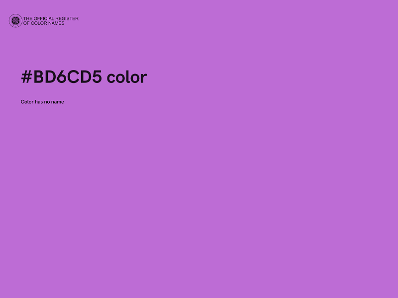 #BD6CD5 color image