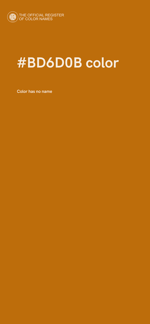 #BD6D0B color image
