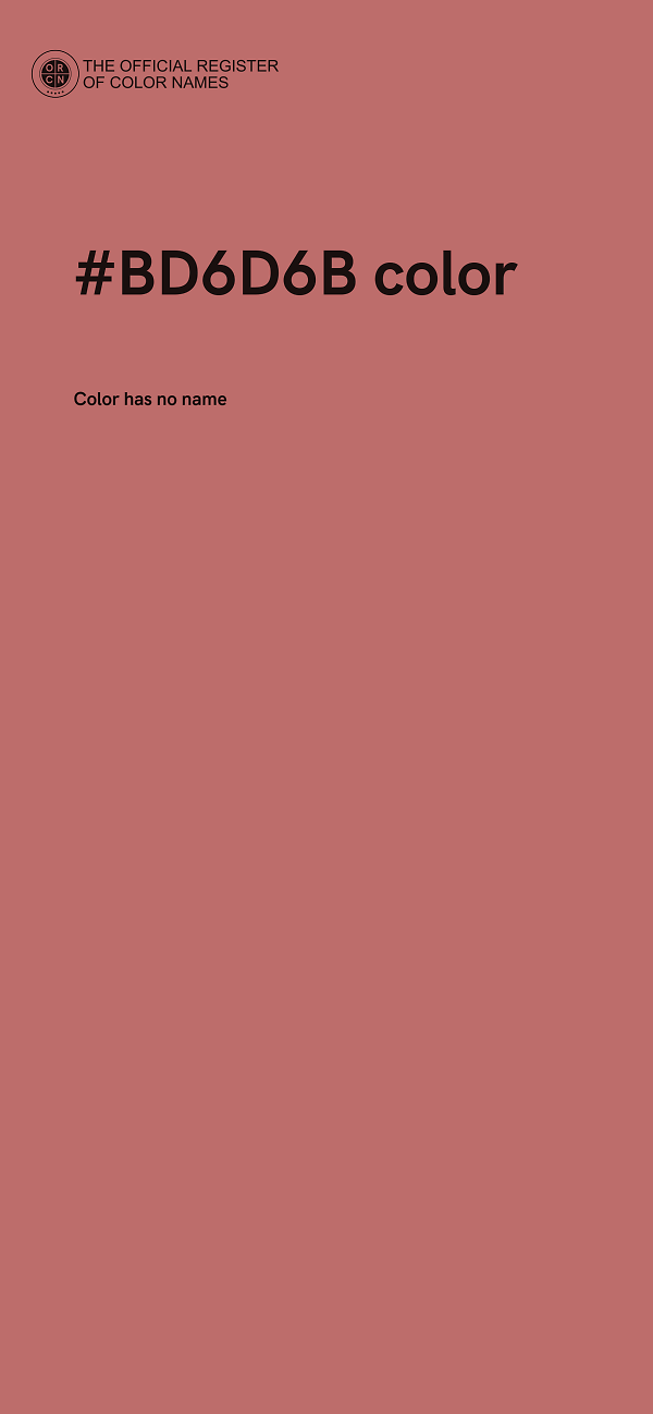 #BD6D6B color image
