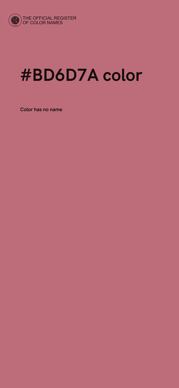 #BD6D7A color image