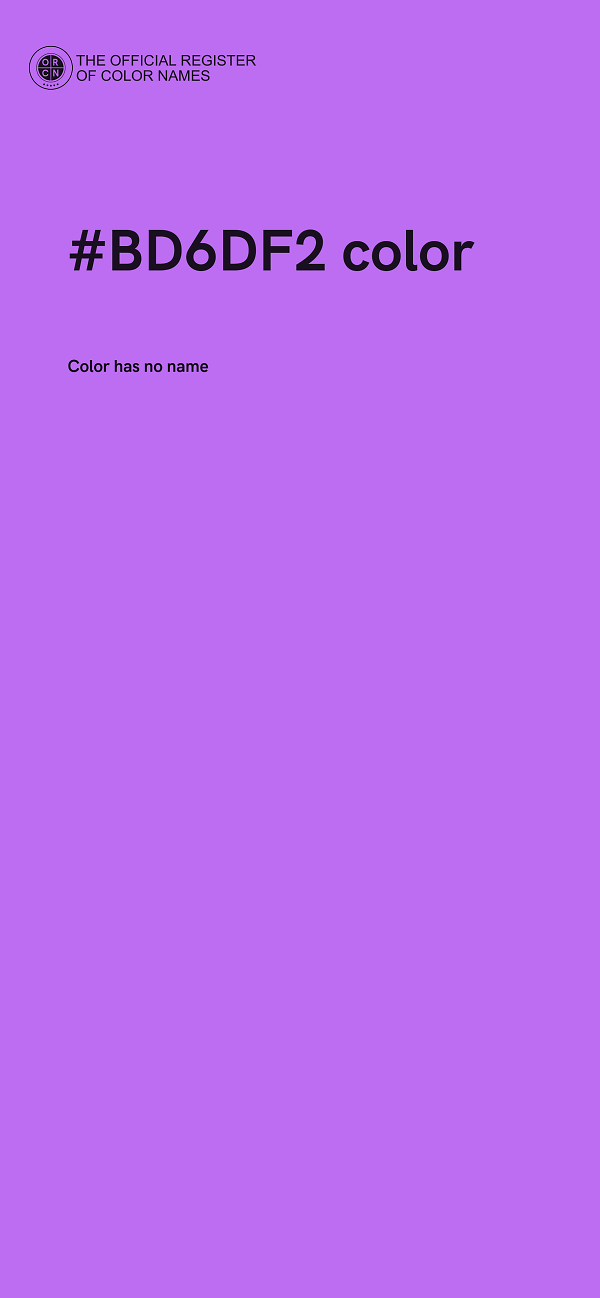 #BD6DF2 color image