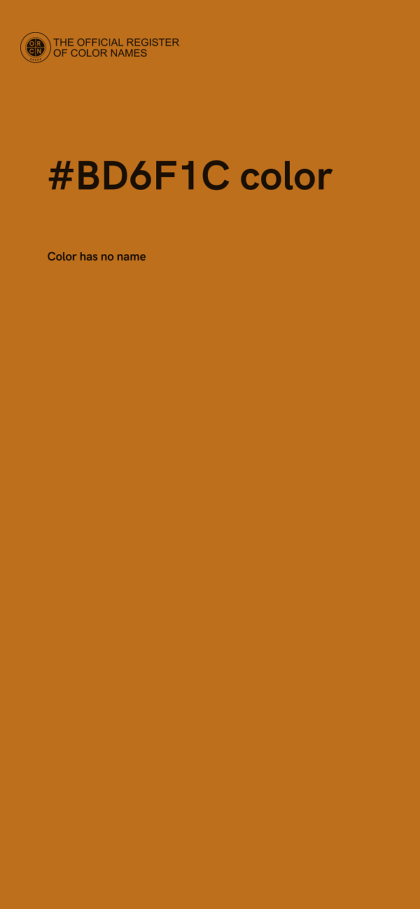 #BD6F1C color image